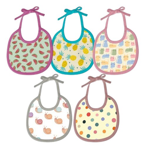 Happy Matty Baby Bibs Medium (Pack of 5)
