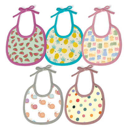 Happy Matty Baby Bibs (Pack of 5)