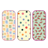 Polka Dot, Watermelon & Cat Print Burp Sheet Medium (Pack of 3)