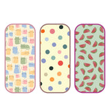Polka Dot, Watermelon & Cat Print Burp Sheet Medium (Pack of 3)