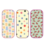 Polka Dot, Watermelon & Cat Print Burp Sheet Medium (Pack of 3)