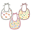Polka dots, Snail & Cat Print Baby Bibs Medium (Pack of 3)