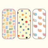 Polka Dots, Snail & Cat Print Burp Sheet  Medium (Pack of 3)