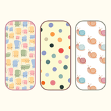 Polka Dots, Snail & Cat Print Burp Sheet  Medium (Pack of 3)