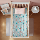 Nautical Print Crib Sheet