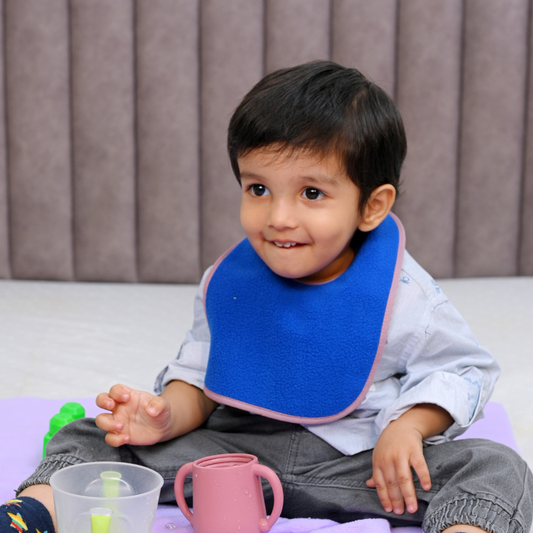 Sea Blue + Firoza + Deep Sea Blue - Absorbent Bibs (Pack of 3)