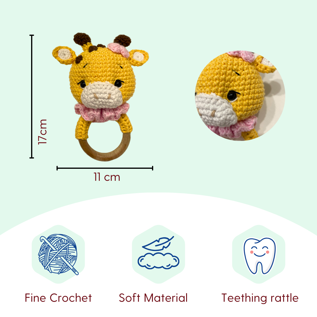 Giraffe Crochet Rattle