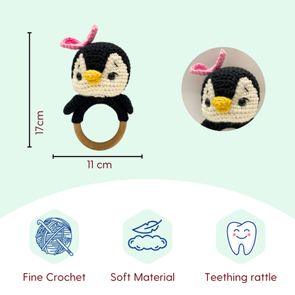 Penguin Crochet Rattle