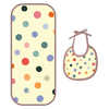 Happy Matty Polka Dot Burp & Bib Sheet Medium