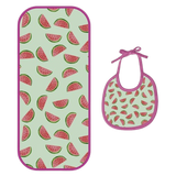 Happy Matty Watermelon Print Burp & Bib Sheet Medium