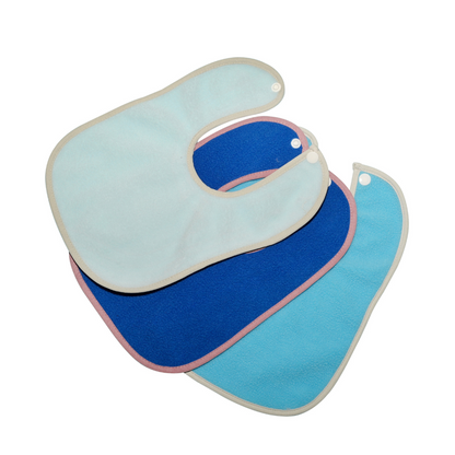 Sea Blue + Firoza + Deep Sea Blue - Absorbent Bibs (Pack of 3)