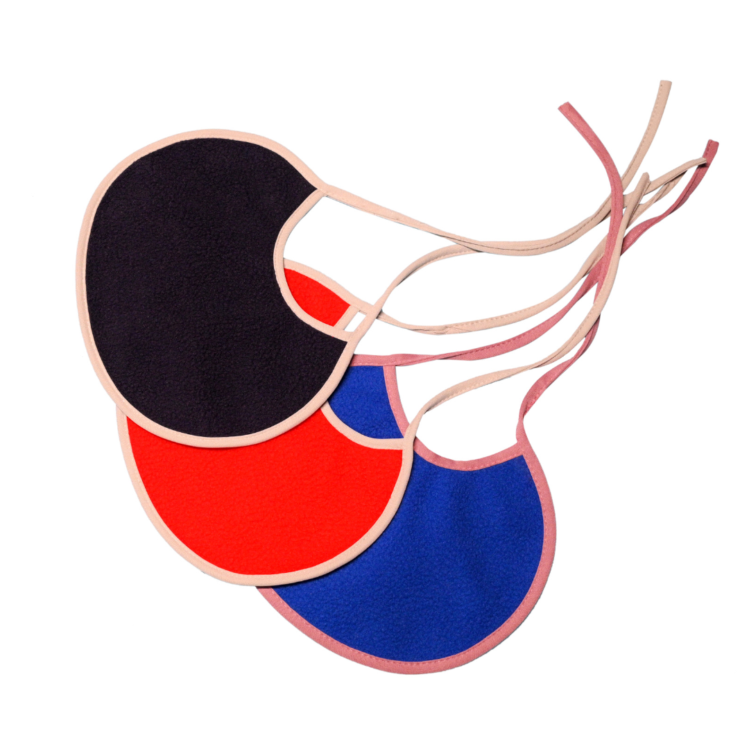 Dark Blue + Red + Royal Blue - Absorbent Bibs (Pack of 3)