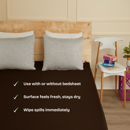 Lycra Brown Mattress Protector