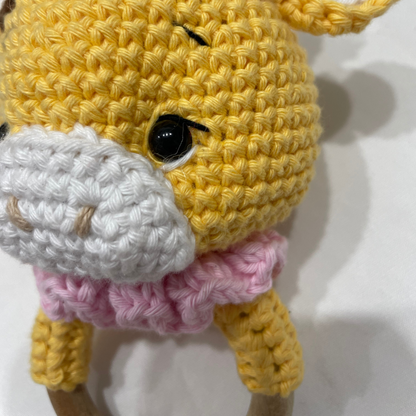 Giraffe Crochet Rattle