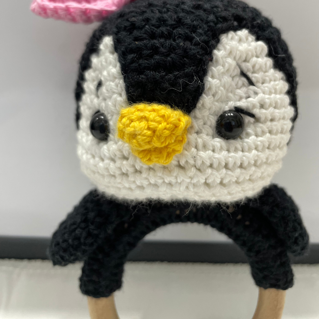 Penguin Crochet Rattle