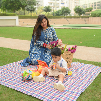 Checked Print Picnic Mats