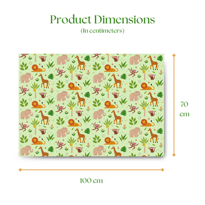 Jungle Print Crib Sheet