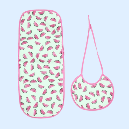 Watermelon-Print-Burp-Cloth-and-Bib-Combo-Small