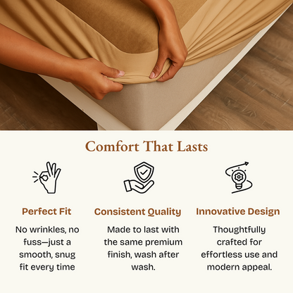Lycra Camel Waterproof Mattress Protector