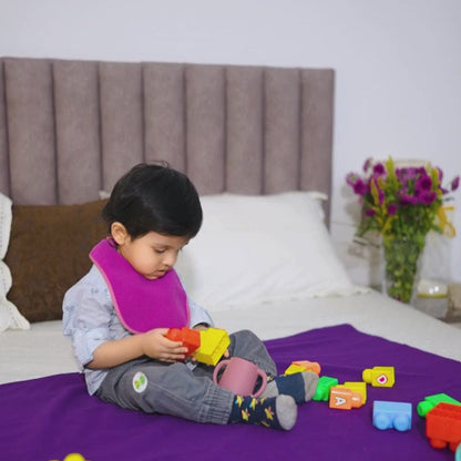 Salmon Rose + Firoza + Plum Dry Sheet (Pack of 3)