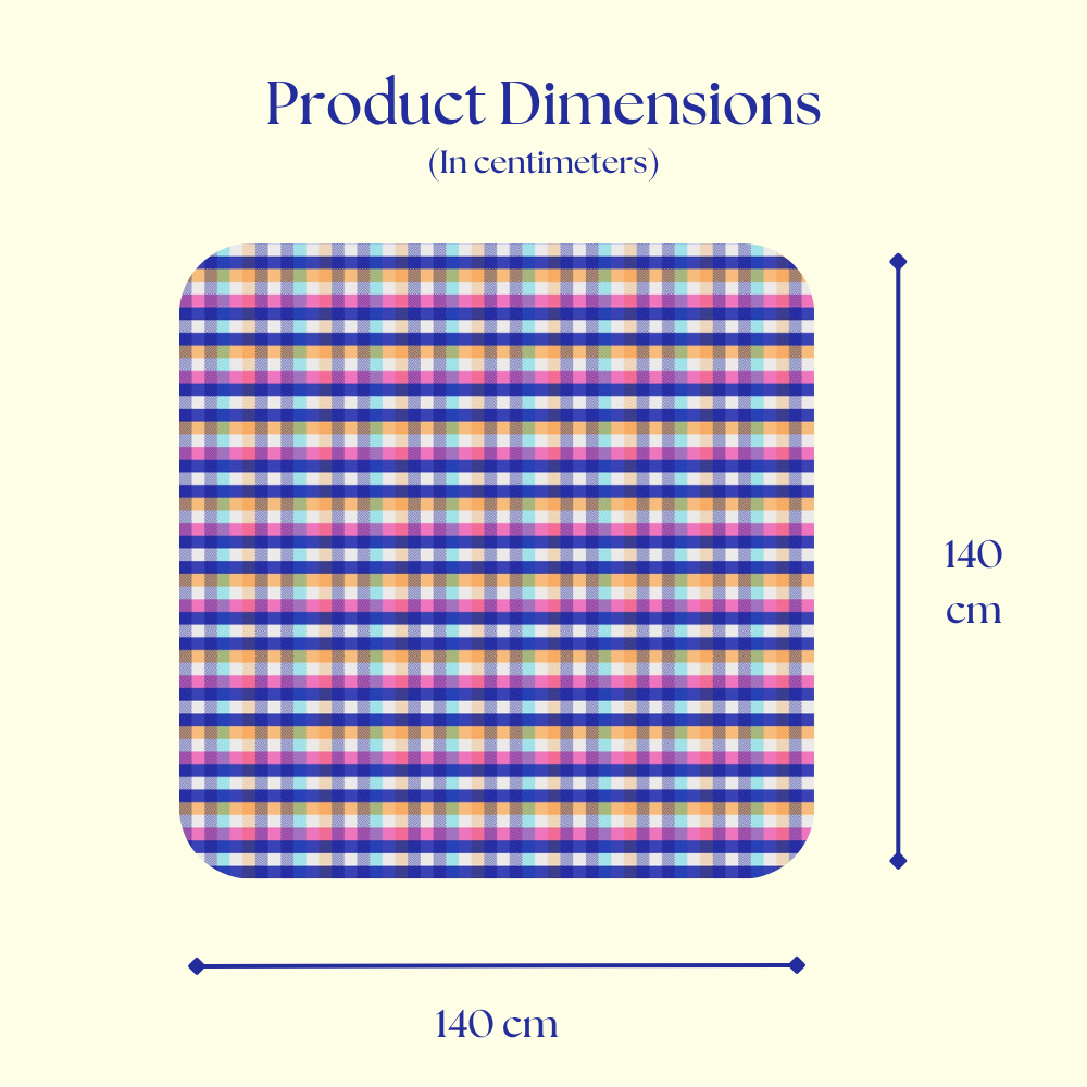 Check Print Picnic Mat