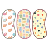 Polka Dots, Snail & Cat Print Burp Sheet  Large (Pack of 3)