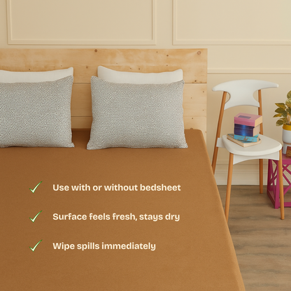 Terry Camel Waterproof Mattress  Protector