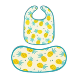 Happy Matty Pineapple Print Burp & Bib Sheet Large