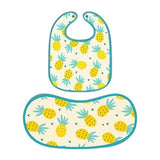 Happy Matty Pineapple Print Burp & Bib Sheet Large