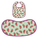 Happy Matty Watermelon Print Burp & Bib Sheet Large