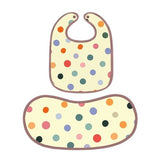 Happy Matty Polka Dot Burp & Bib Sheet Large