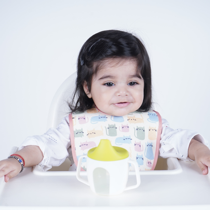 Watermelon, Snail & Cat Print Baby Bibs Large (Pack of 3)