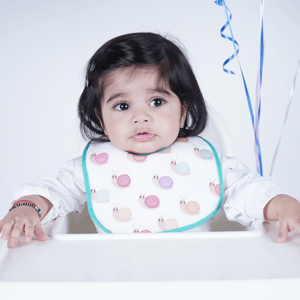 Watermelon, Snail & Cat Print Baby Bibs Large (Pack of 3)