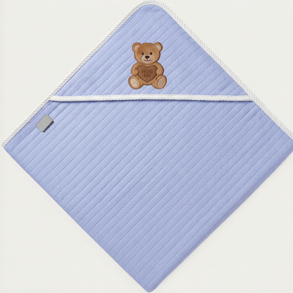 Baby Blue Hug Me Hooded Towel