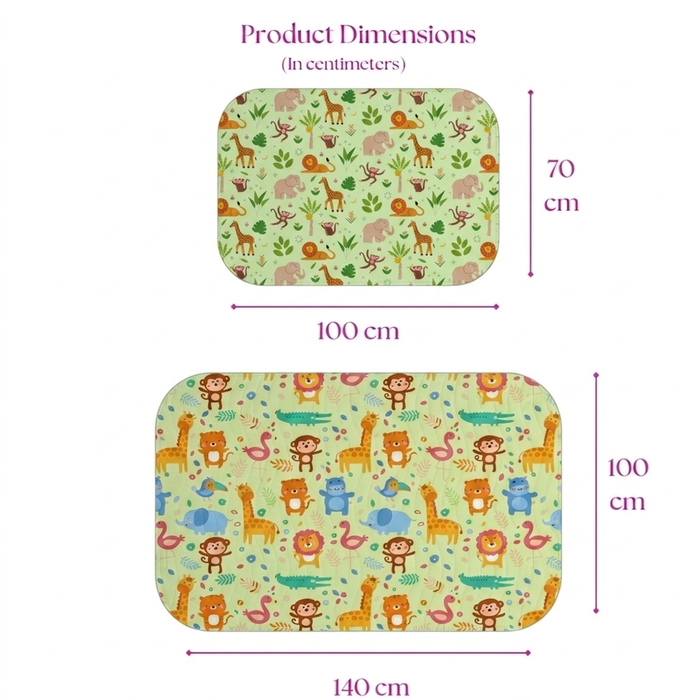 Jungle Print Crib Sheet