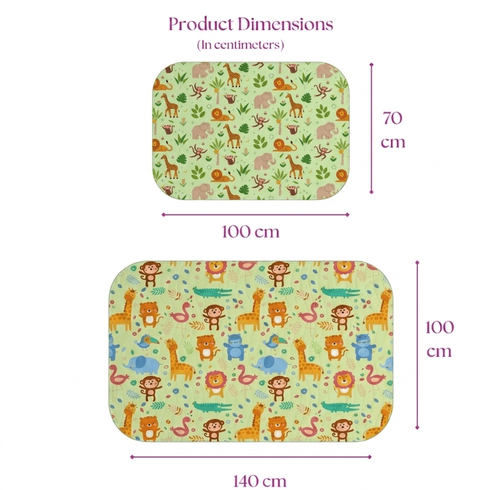 Jungle Print Crib Sheet