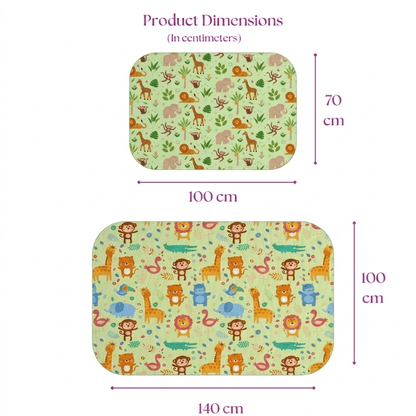 Jungle Print Crib Sheet