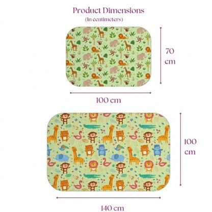 Jungle Print Crib Sheet