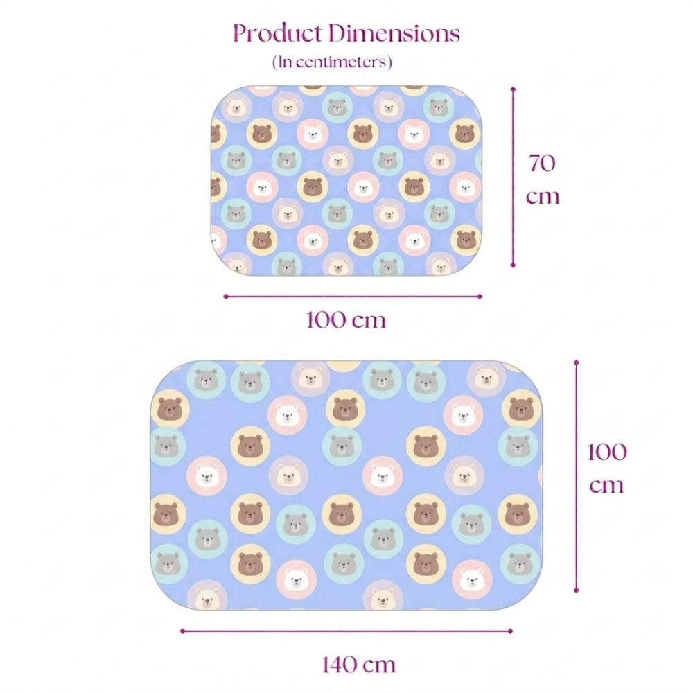 Teddy Print Crib Sheet