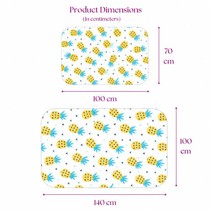 Pineapple Print Crib Sheet
