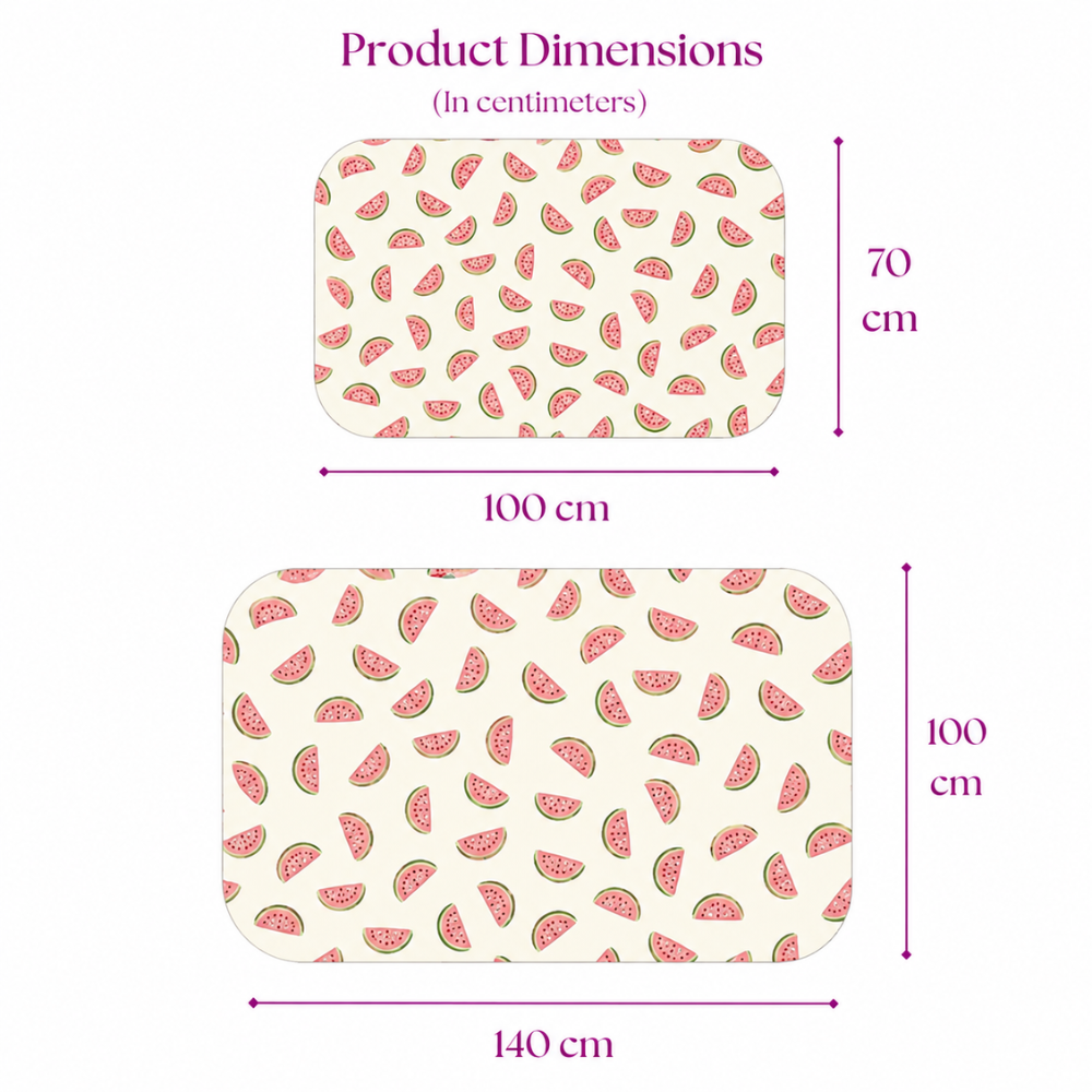 Watermelon Print Crib Sheet