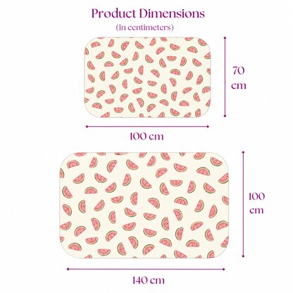 Watermelon Print Crib Sheet