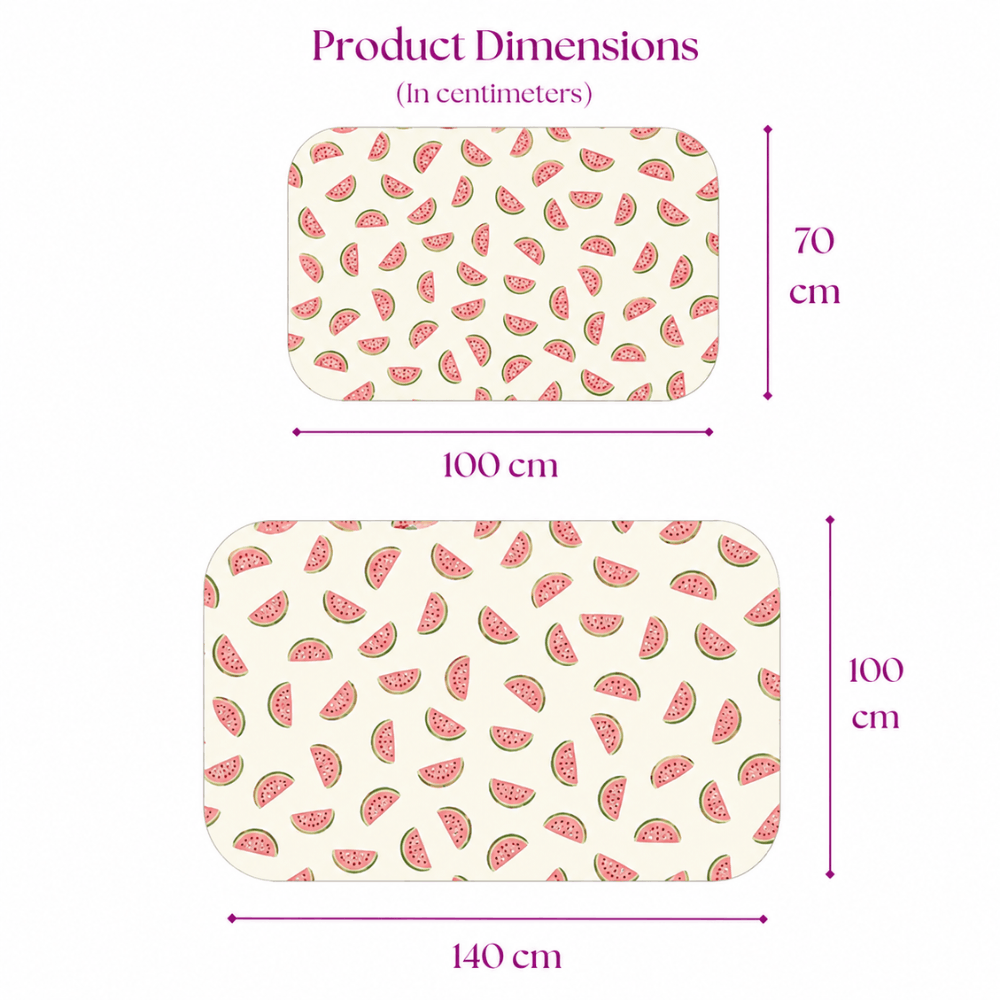 Watermelon Print Crib Sheet