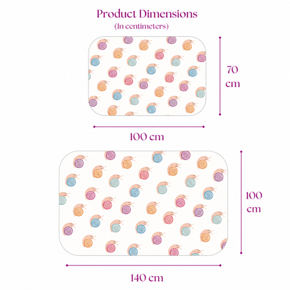Snail Print Crib Sheet