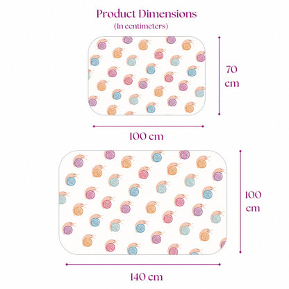 Snail Print Crib Sheet