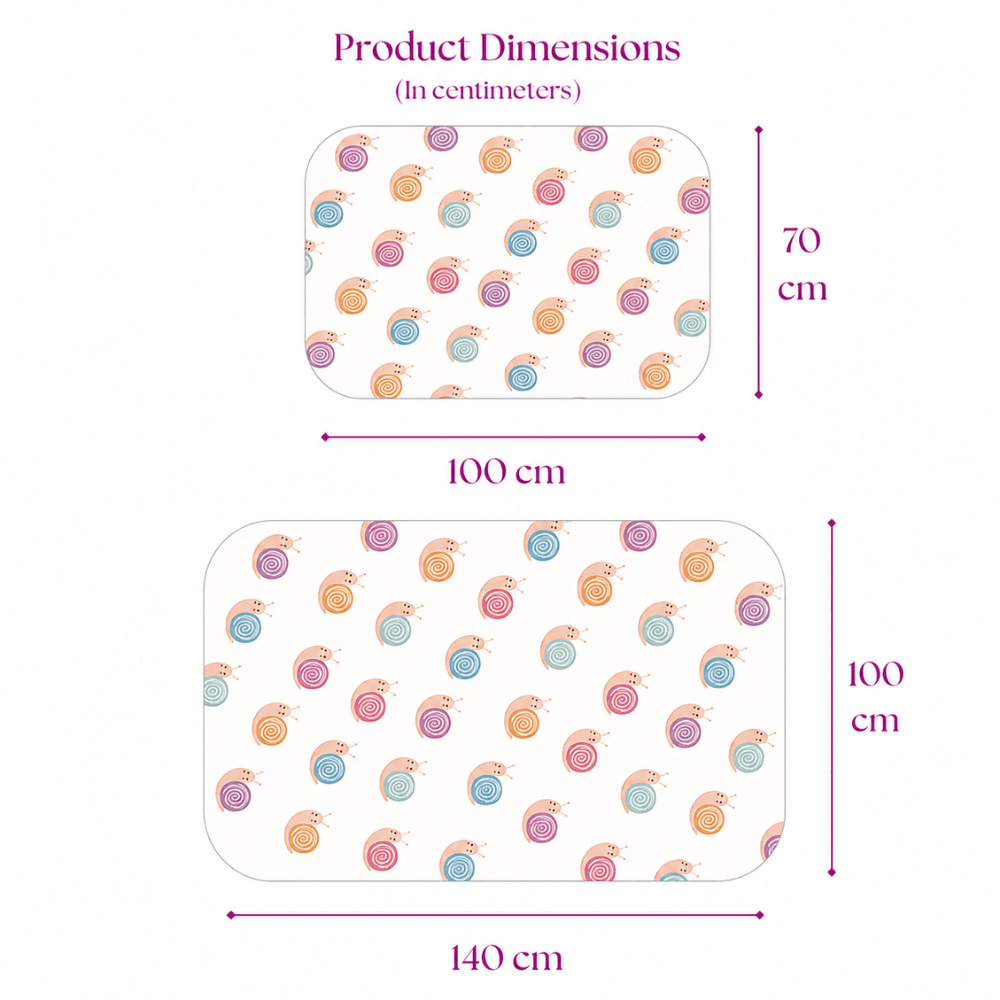 Snail Print Crib Sheet