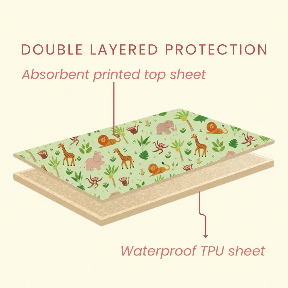 Jungle Print Crib Sheet