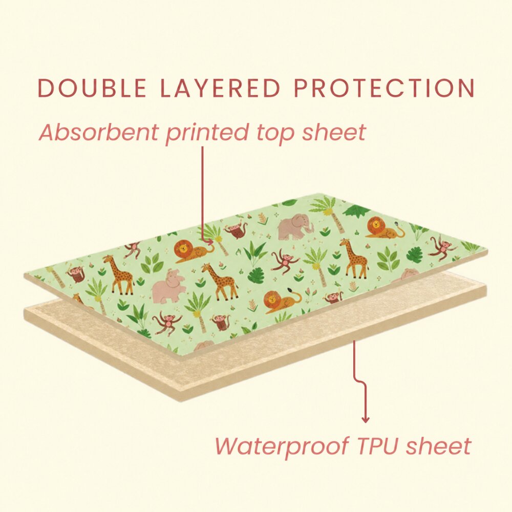 Jungle Print Crib Sheet