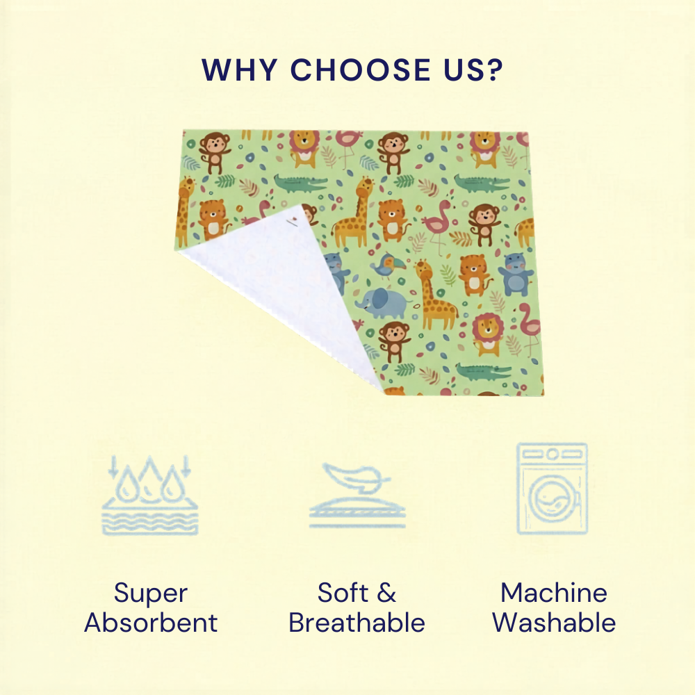 Jungle Print Crib Sheet