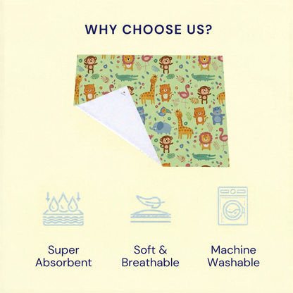 Jungle Print Crib Sheet